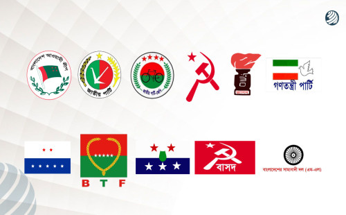 বাংলাদেশ আওয়ামী লীগ, জাতীয় পার্টিসহ ১১টি রাজনৈতিক দলের কার্যক্রম নিষিদ্ধ। 
