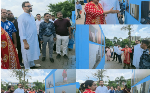গুম হওয়া ব্যক্তিদের পরিবারের সংগঠন “মায়ের ডাক”-এর চিত্র প্রদর্শনীতে আমিনুল হক 