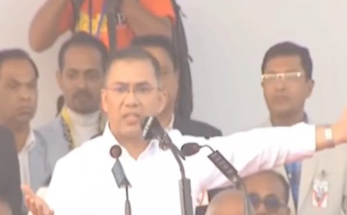 আজকে মহান রাব্বুল আলামিনের দোয়ায় আমি মাতৃভূমিতে ফিরে এসেছি তারেক রহমান 