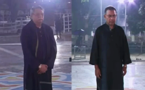 একুশের প্রথম প্রহরে ভাষা শহীদদের শ্রদ্ধা জানালেন রাষ্ট্রপতি ও প্রধানমন্ত্রী 