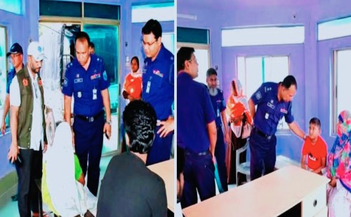 আকস্মিকভাবে দিনাজপুর কোতোয়ালি থানা পরিদর্শনে পুলিশ সুপার। 
