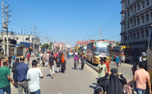৫৩ ঘণ্টা পর অবরোধ মুক্ত হলো ঢাকা-ময়মনসিংহ মহাসড়ক। 