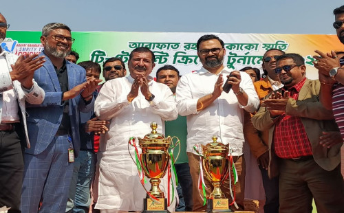 জিয়া আন্তঃ থানা ফুটবল টুর্নামেন্টের গুলশান ও হাতিরঝিল থানার মধ্যকার খেলা ২-২ গোলে ড্র 