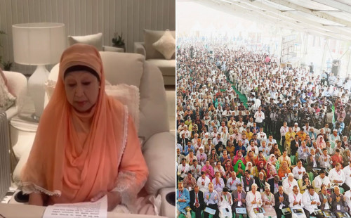 জিয়া বলেছেন, চিকিৎসার জন্য যুক্তরাজ্য থাকলেও জনগণের পাশে আছি 