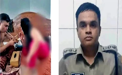 পিরোজপুরে নারীসহ মাদকদ্রব্য নিয়ন্ত্রণ অধিদপ্তরের সহকারী ইয়াবা সেবনের ছবি ভাইরাল 