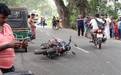 যশোরের ঝিকরগাছায় মোটরসাইকেল দুর্ঘটনায় যুবক নিহ 