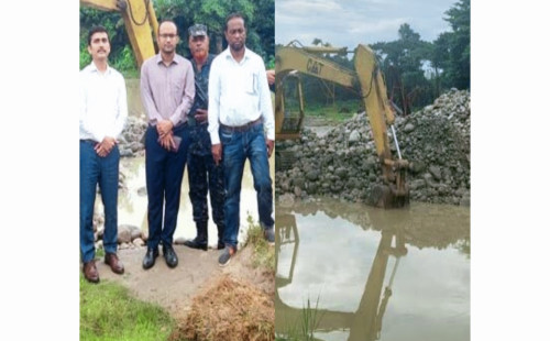 সিলেটে এবার পরিত্যক্ত পাঁচটি ডোবা থেকে দেড় লাখ ঘনফুট পাথর জব্দ 