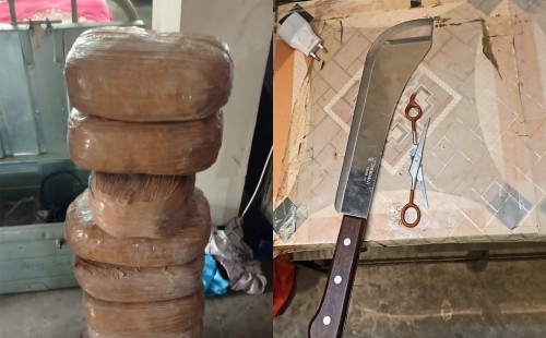 জেনেভা ক্যাম্পে  অভিযানে ১৬ কেজি গাঁজাসহ দেশীয় অস্ত্র ও চোরাই মোবাইল উদ্ধার 